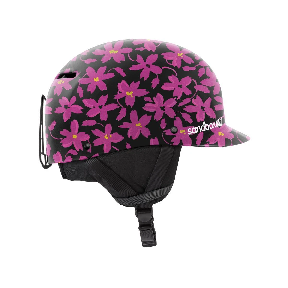 Sandbox small matte garden night Black Floral snowboard ski Helmet new ar776 Sandbox Icon Snow Helmet Black Floral 2024 – Sanction Skate  main image 4