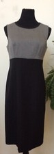  Evan-Picone Gray Black Polyester Sheath Dress 8 EUC! MSRP $89