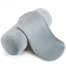 2 Pcs Cervical Neck Roll Pillow Cover With Zipper Round Pillow Covers Neck Roll