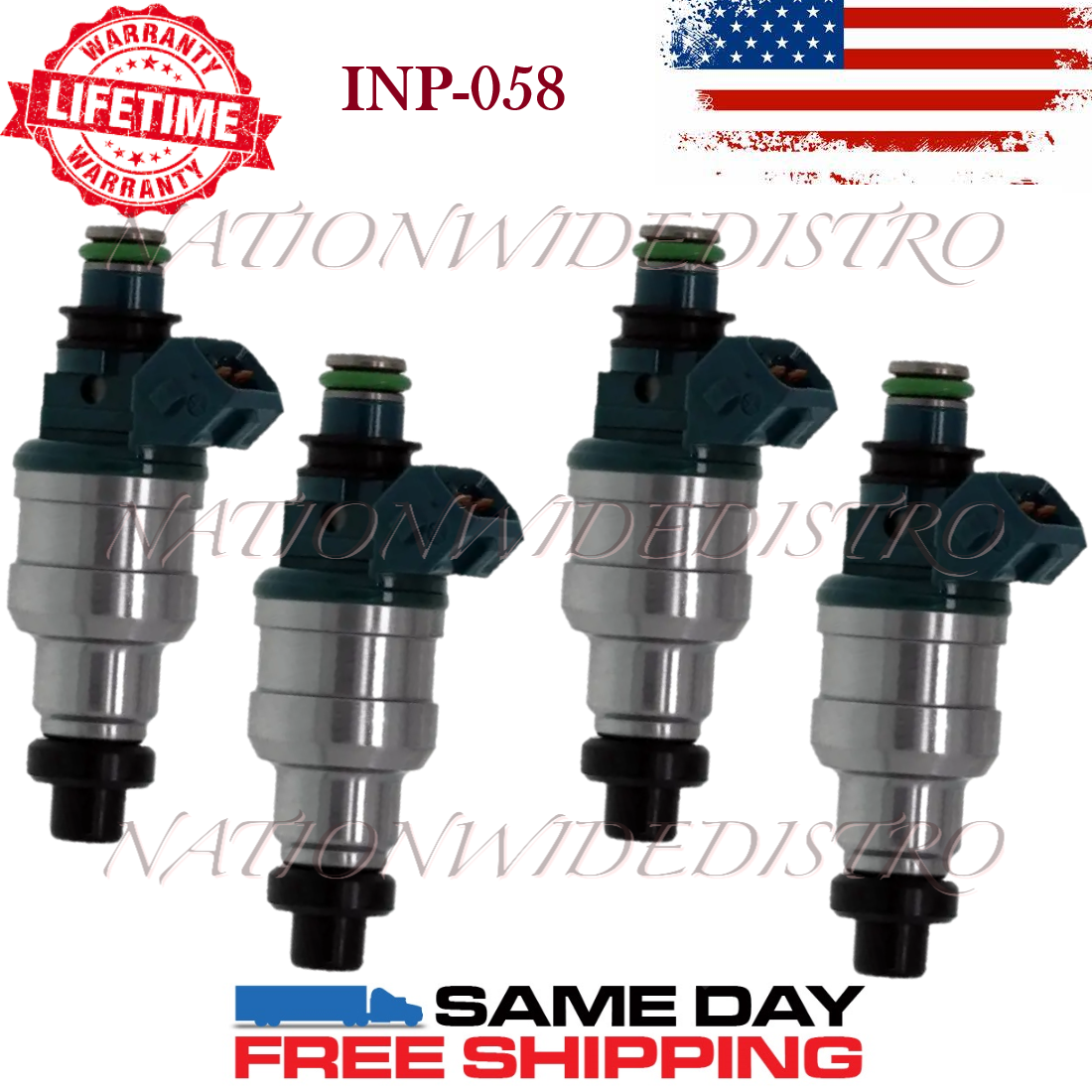 4x OEM Nikki Fuel Injectors for 91-96 Mitsubishi Mighty Max Dodge