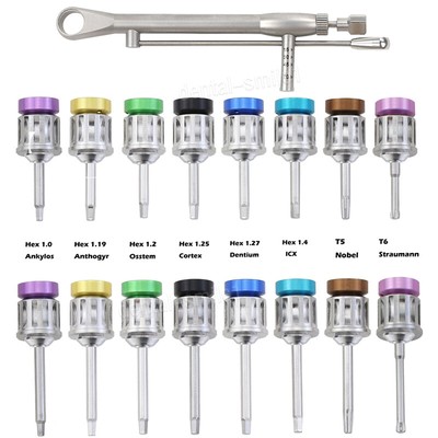 Dental Implant Abutment Hand Driver Hex Screwdriver Torque Wrench Manual Osstem