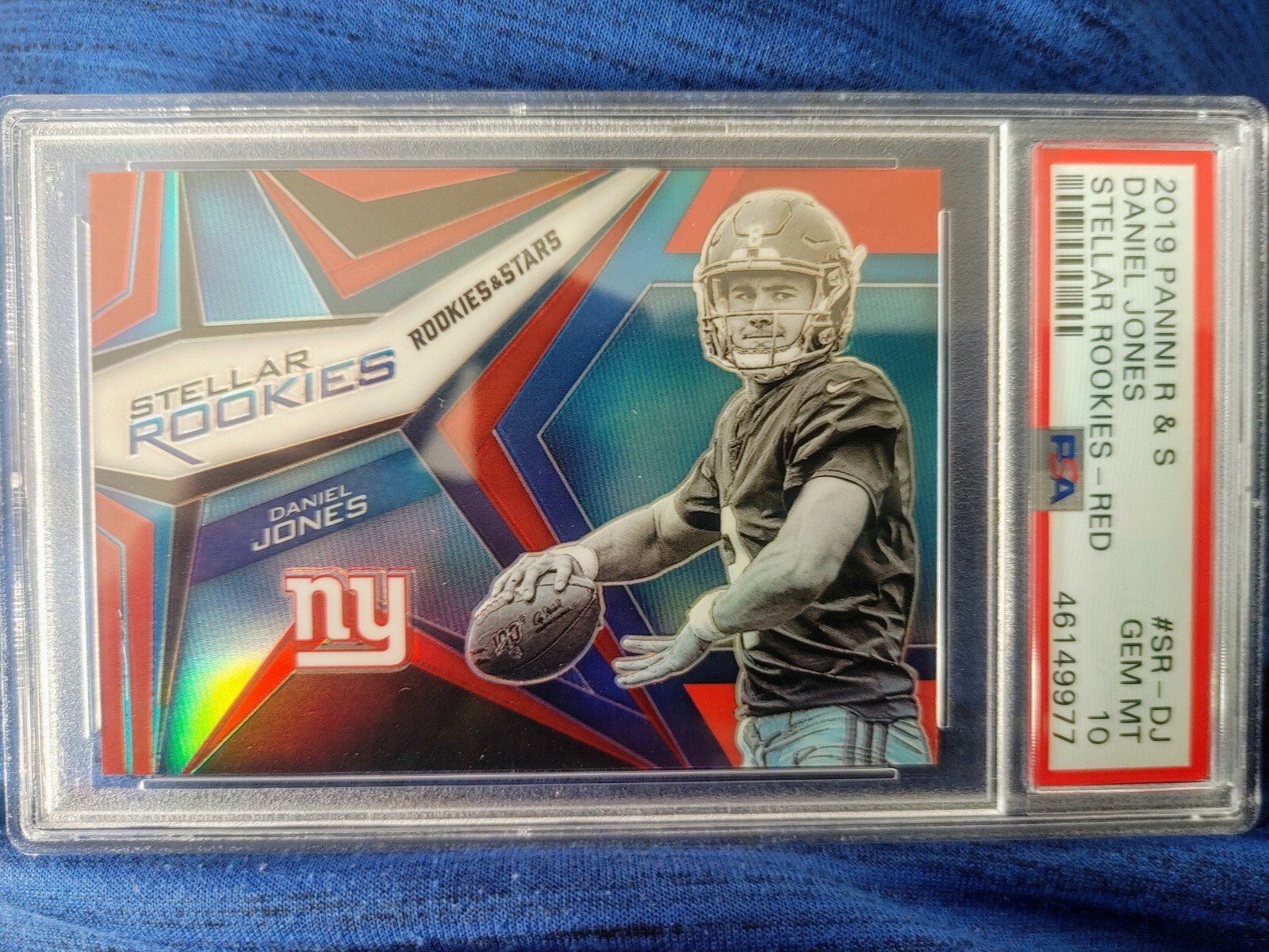 Daniel Jones Panini Rookies & Stars Stellar Rookies #SRDJ Red