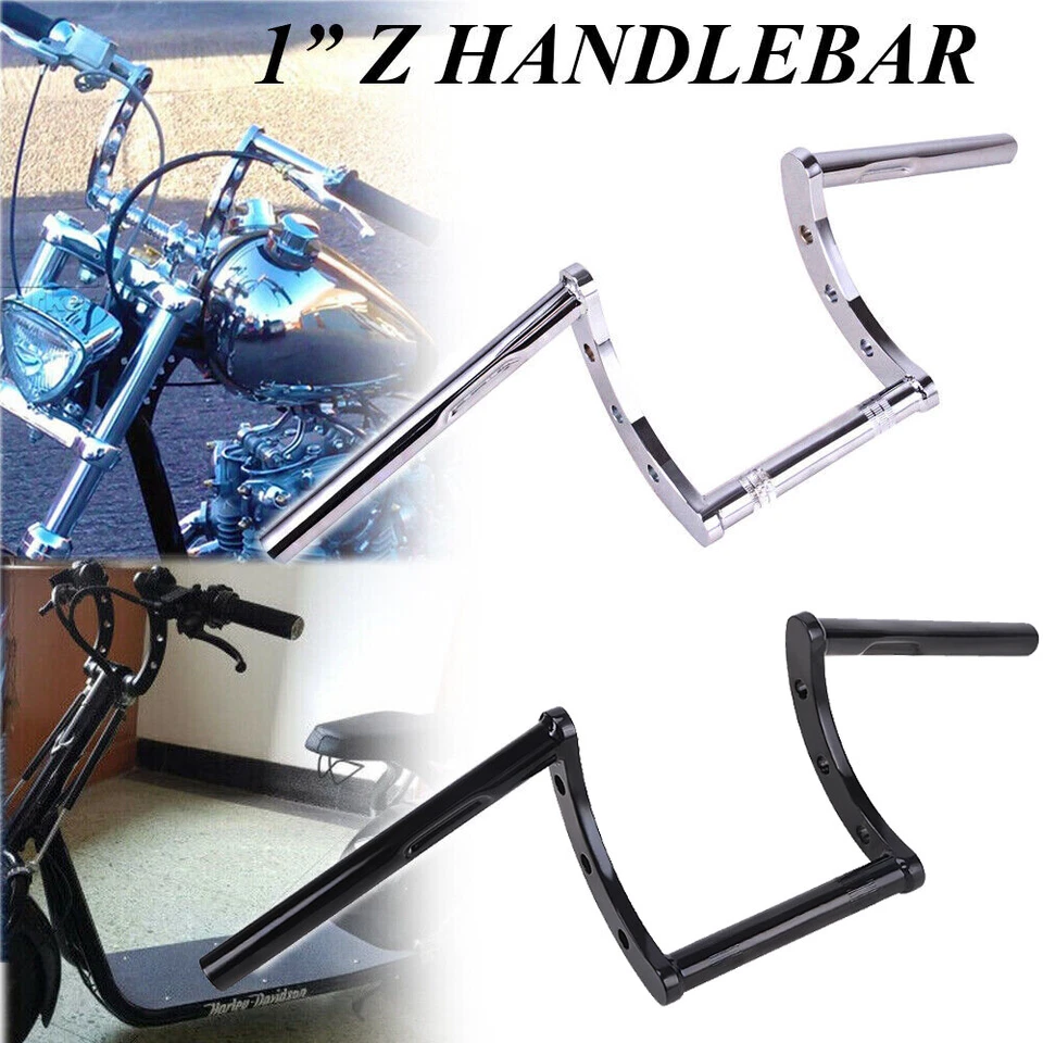 Barra de arrastre Z para manillar de motocicleta de 1"" para Harley Sportster XL Softail Dyna Chopper Foto 4 de 4
