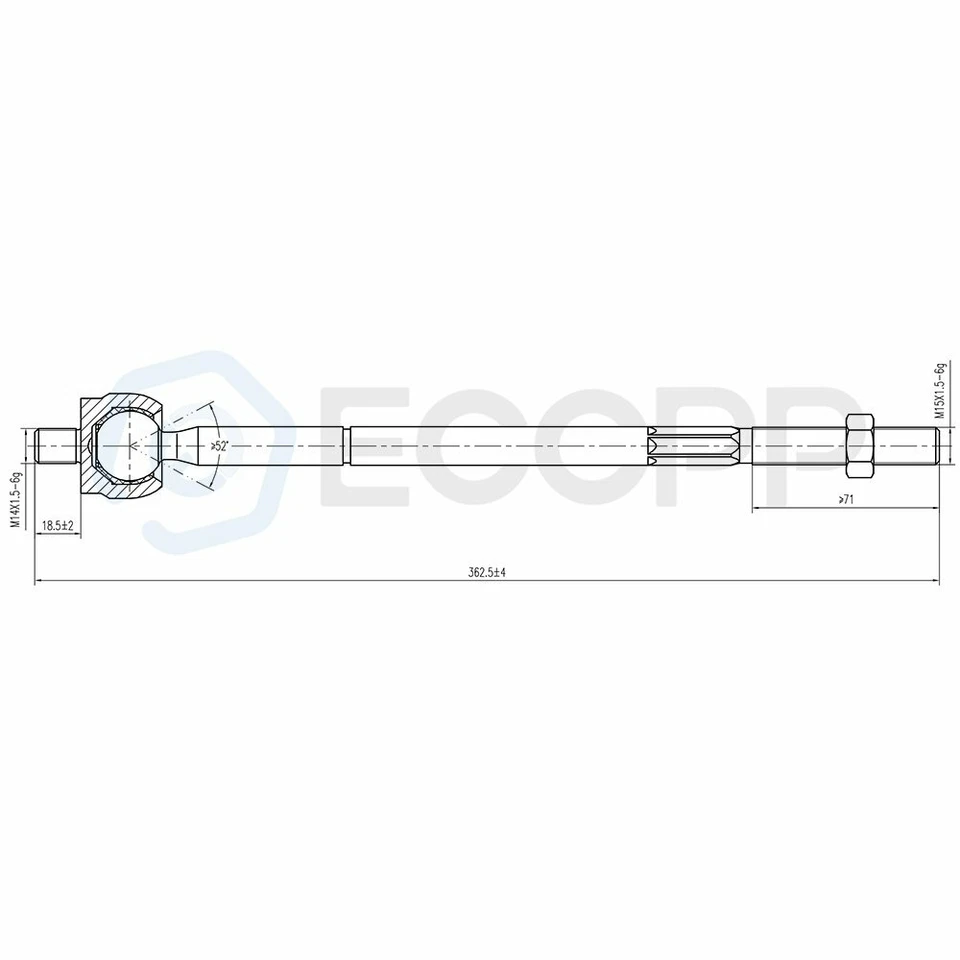Se adapta a Dodge Durango Dakota 2000 2001 2002 2003 2x2 rótula Tierod kit de barra estabilizadora Foto 4 de 4