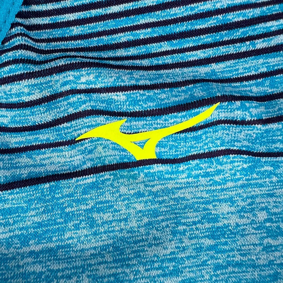 Camiseta sin mangas Mizuno para mujer grande azul sin mangas activa informal entrenamiento gimnasio Foto 4 de 4