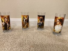 Star Wars 4 Drinking Glasses Set Multicolor Collector Vendor 52227 10oz. 2011