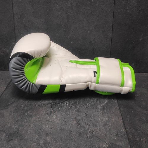 RDX Boxhandschuhe 12 oz & Pratze FPR T9 GN F-7 Ultimate Grip Grün Weiß Pro Serie - Picture 11 of 20