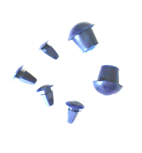 BLUE REAR FRAME GROMMET KIT. SUITABLE FOR  LAMBRETTA SCOOTERS. GP, LI, SX AND TV
