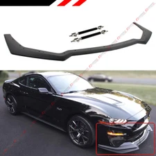 FOR 18-2023 MUSTANG GT PERFORMANCE STYLE ADD-ON FRONT BUMPER LIP SPLITTER + ROD