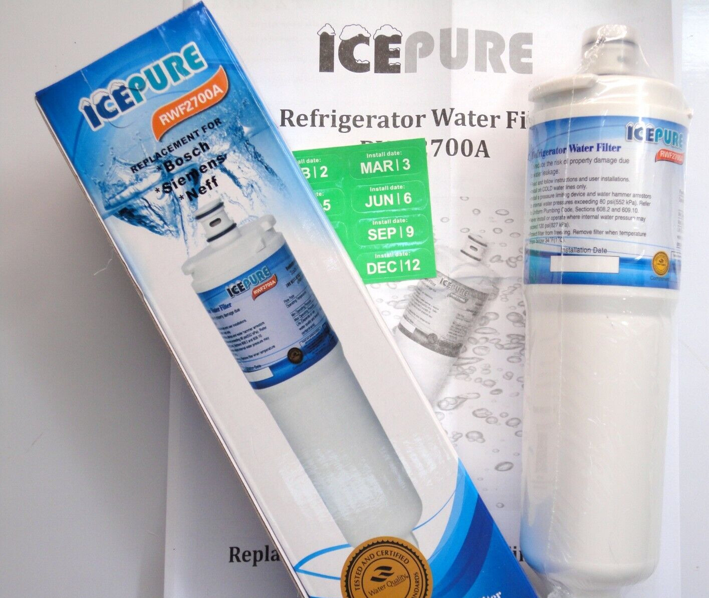 water filter, fridge filter, for Neff Bosch Siemens fridge freezer CS52 CS-52-3M