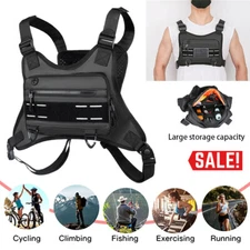 Sport Tactical Combat Chest Rig Bag Front Pouch Recon Kit Pack Protective Vest
