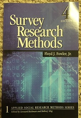 Survey Research Methods (Applied So..., Fowler, Floyd J