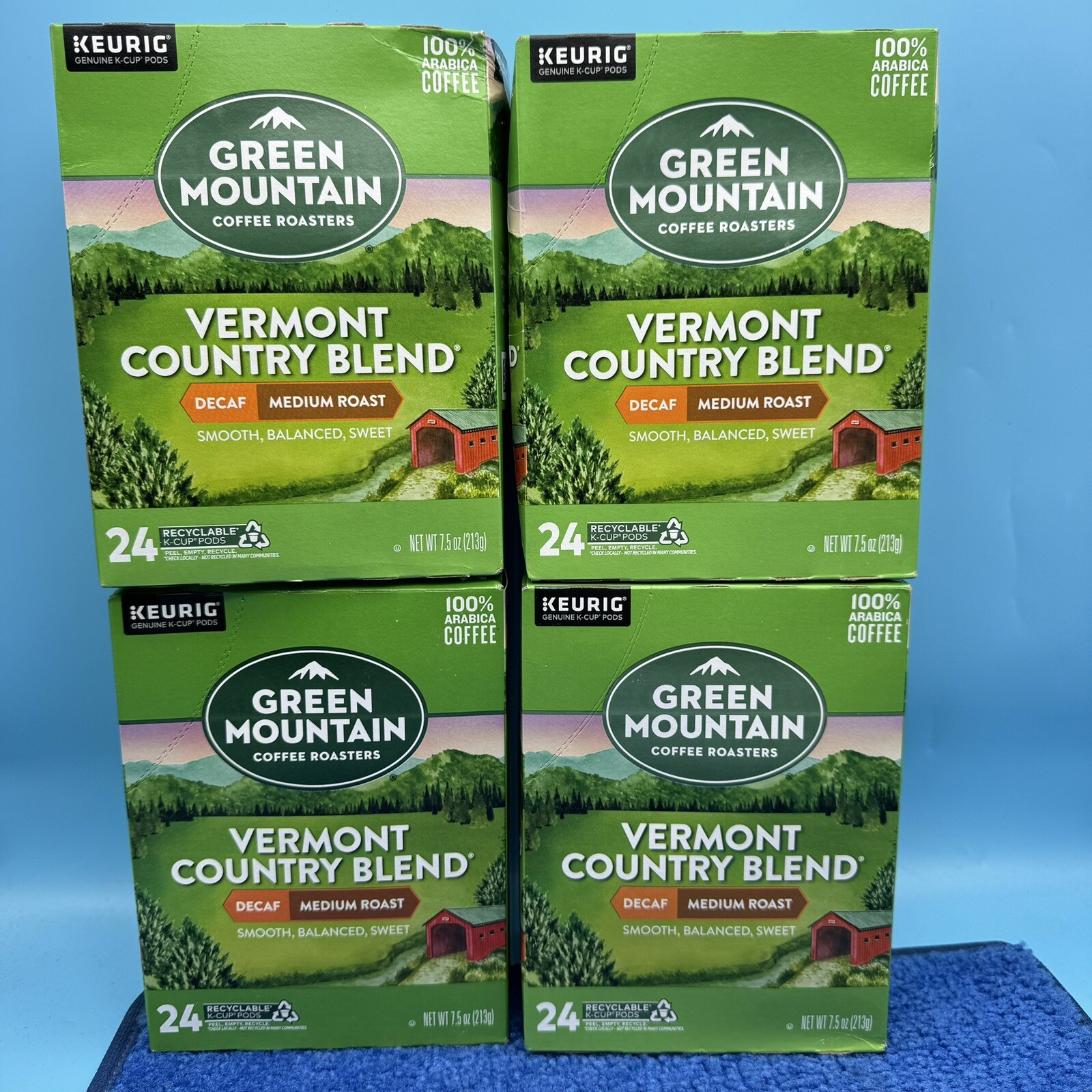 Green Mountain Vermont Country Blend Decaf KCup 4 Box 24 / 96 Pods eBay