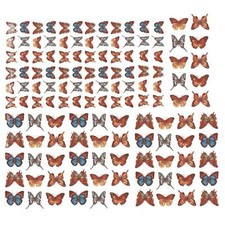 Vintage Elegant Butterflies Overglaze Waterslide Ceramic Decals