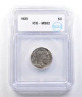 1923 Indian Head Buffalo Nickel MS62 ICG *3768
