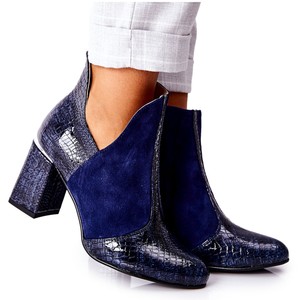 mekanik yarım yerli botines de tacon azul marino - buzzinballoons.com