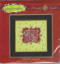 Christmas Silent Night Cross Stitch Glass Bead Kit by Mill Hill