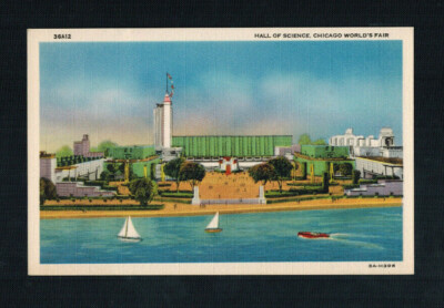 PC-1103**U.S. 1933*Linen PPC**Unused-Mint**Chicago World´s Fair-Hall of Science