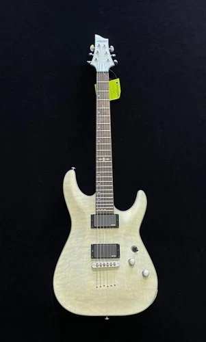 Schecter C-1 Platinum Electric Guitar Transparent White Satin