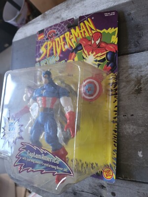 激レア！スパイダーマン Electro Spark キャプテン・アメリカ CAPTAIN AMERICA ELECTRO SPARK FIGURE - SPIDER-MAN TOYBIZ 1997