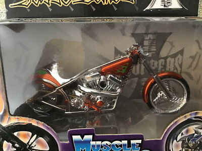 West Coast Choppers EL DIABLO II Orange Jesse James 1/18 Diecast