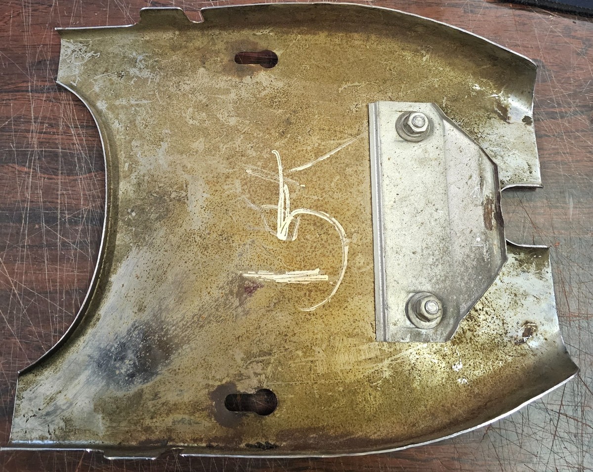 Vtg Chrome Seat Frame Cover Pan Panhead Shovelhead Buddy FLH