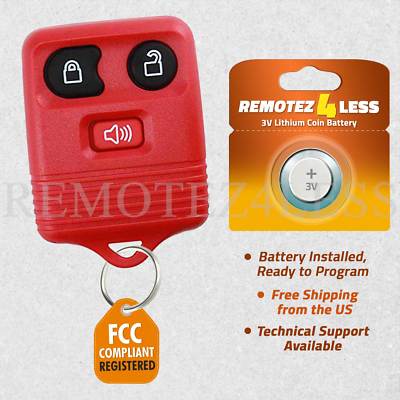 Keyless Entry Remote for 2000 2001 2002 2003 2004 2005 2006 Ford Excursion Red