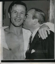 Press Photo Tony Zale & a business manager