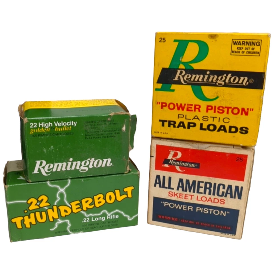 Lot of 4 Vintage Hunting Shot Gun Shell and 22 Cardboard Boxes Remington Skeet - Image 2 of 4