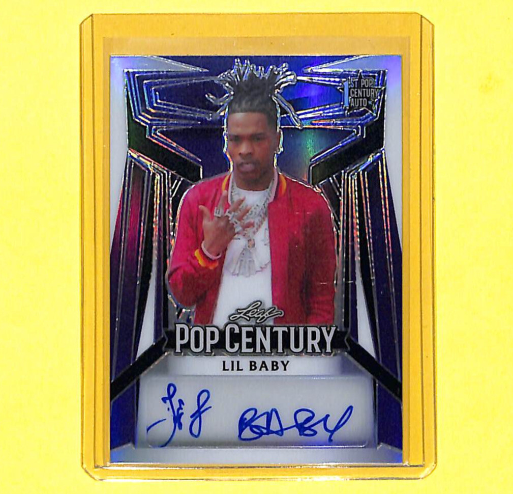 2023 Leaf Pop Century Lil Baby 4/8 Purple Auto Autograph 2023 Leaf Pop Century Lil Baby 4/8 Purple Auto Autograph