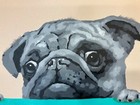 Pug puppy 20 x 24” oil painting on canvas  modern on canvas — photo 2