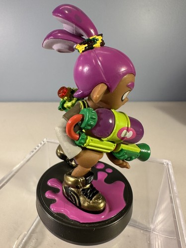 PURPLE INLING BOY AMIIBO COMPLETO Auténtico Interruptor 3DS Splatoon Color Antiguo - Imagen 3 de 9
