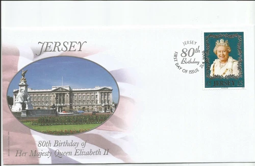 JERSEY 2006 £5 80th BIRTHDAY OF QUEEN UNADDRESSED FIRST DAY COVER