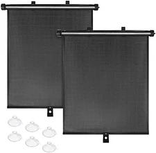 Retractable Car Side Window Sun Shades 2 Pack