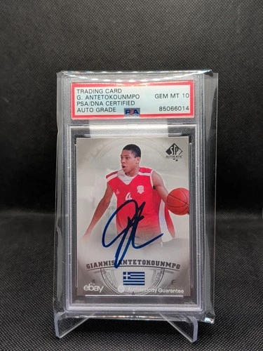 GIANNIS ANTETOKOUNMPO 2013-14 SP AUTHENTIC AUTOGRAPH AUTO PSA 10 Rookie RC Gem
