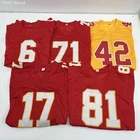 Autographed Football Jersey Lot 5pcs Unbranded Size XL Beckett Authenticated