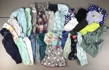 Lot Of 34 Pieces Baby Girls Clothing 3 Month 3-6  Months Mixed Brands