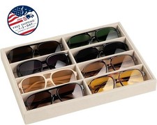 Organizador de gafas de sol, organizador de gafas de terciopelo, con 8 ranuras
