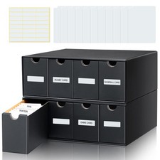 Trading Card Storage Box Card Organizer 15000 with 70 Cardboard Storage Divi...