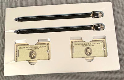 American Express Platinum Card Holders Limited Luggage Tag Name