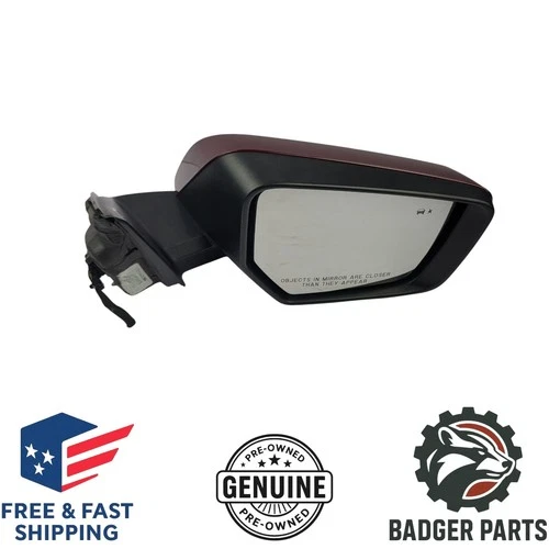 2016 17 CHEVY IMPALA 23410807 RIGHT RH DOOR MIRROR RED TURN SIGNAL BLIND SPOT