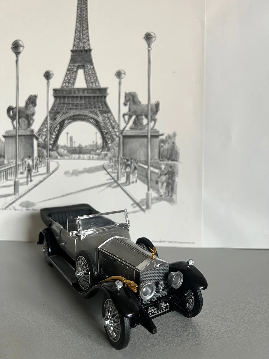 Jouet Miniature Bonux – Rolls Royce 1907 – Échelle 1/45 – Plastique Marron – Vintage