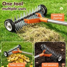 Lawn Aerator Scarifier Effective Manual Lawn Grass Soil Aeration Garden Tool UK