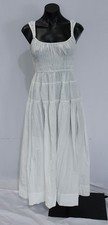 Doen Women's Solid Organic Cotton Poplin Clover Dress AR8 Salt Size XS NWT