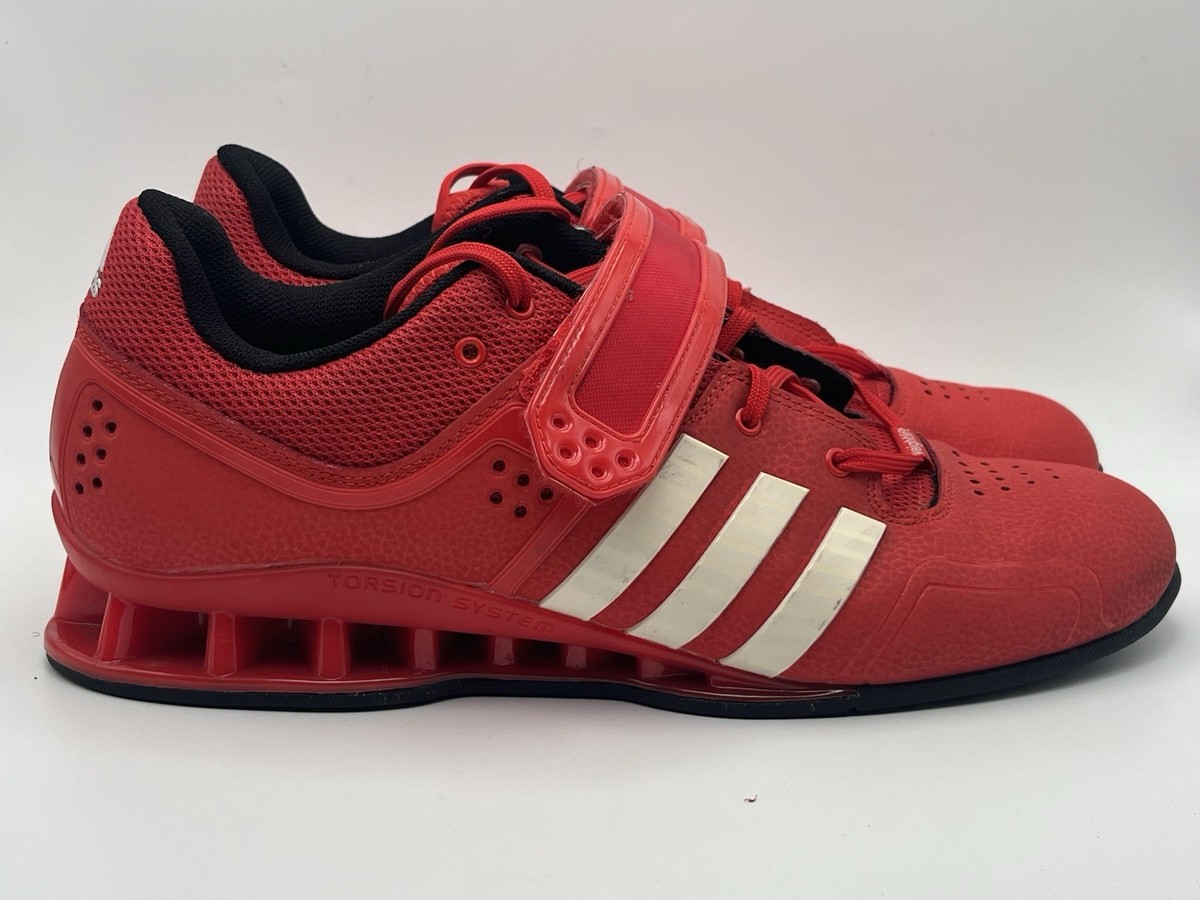 2012 Men's Adidas Adipower Weightlifting Shoe Red/White - Size 12