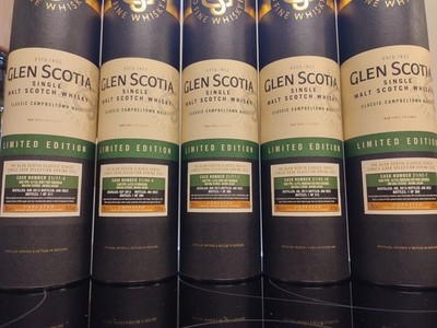 5x Glen Scotia First fill single cask Fassstärke Campbeltown