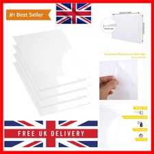 4PCS Acrylic Sheet 3mm, White Plastic Sheets Boards, A3 Large Acrylic Board M...