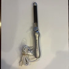 Beachwaver Pro S 1” BW1136 Rotating Ceramic Curling Iron Silver Tested Works