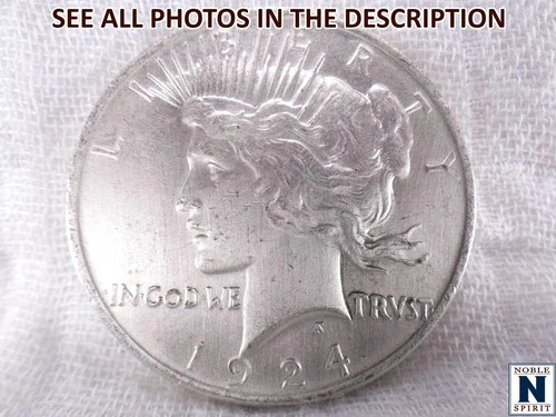 NobleSpirit (JL) Excellent 1924 Silver Peace Dollar BU
