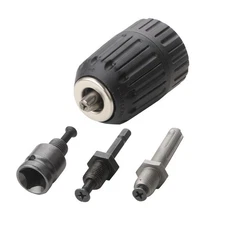 New Rotary Hammer Wrench Adapter Kit With 2-13mm Keyless Drill Chuck Adapter